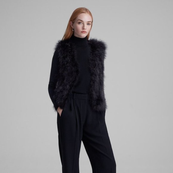 NEW! Club Monaco Violet Feather Vest - Size XS - Picture 2 of 3